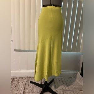 NWT The DROP light green Maxi high low Skirt size M, and XS.